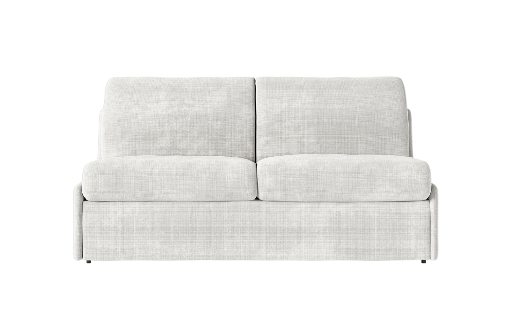 Canapé convertible express 3 places AGATHE couchage quotidien sans accoudoirs en tissu chenille