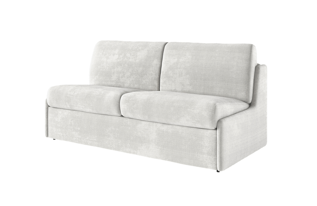 Canapé convertible express 3 places AGATHE couchage quotidien sans accoudoirs en tissu chenille