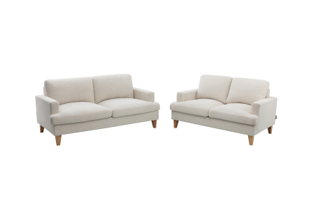 Ensemble canapés droits TALMA 3 + 2places en tissu