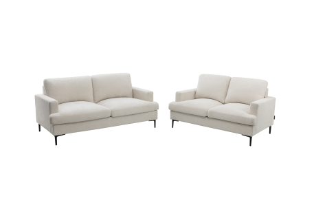 Ensemble canapés droits TALMA 3 + 2places en tissu