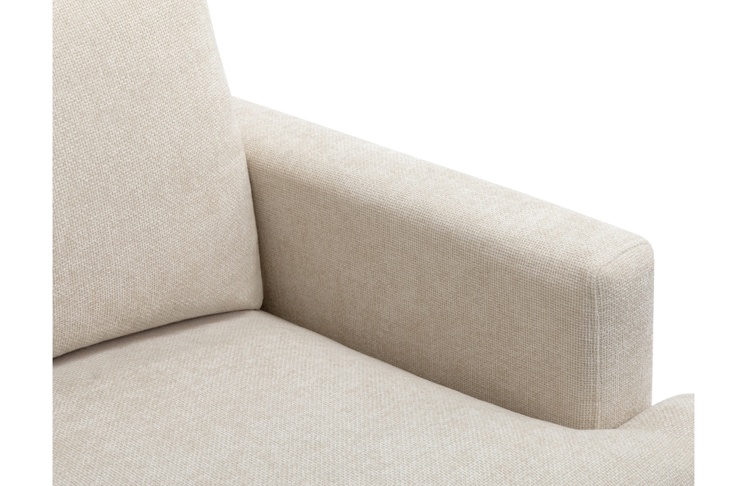 Canapé droit TALMA 3 places en tissu