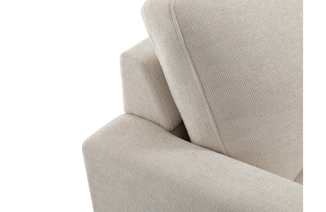 Canapé droit TALMA 3 places en tissu