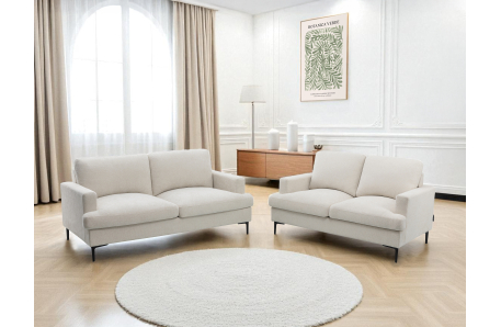 Ensemble canapés droits TALMA 3 + 2places en tissu