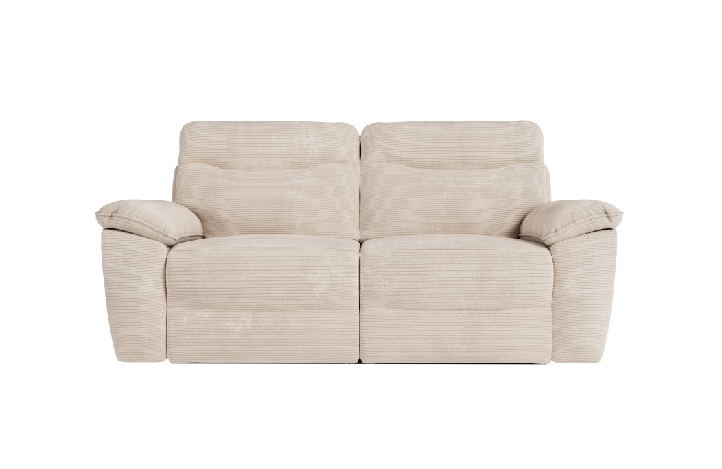 PACK - Canapé de relaxation ROSS manuel 3 et 2 places et fauteuil en velours côtelé
