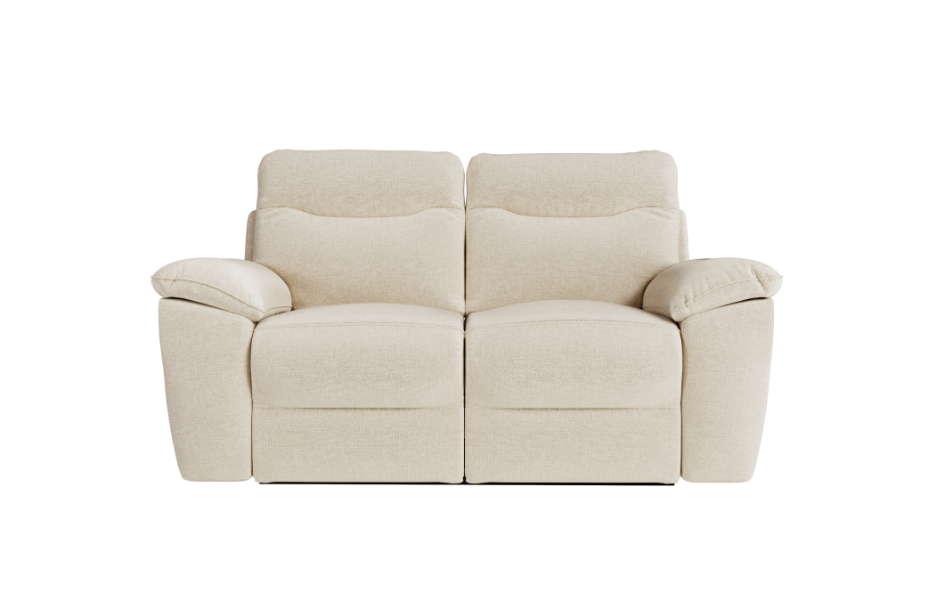 PACK - Canapé de relaxation ROSS manuel 3 et 2 places et fauteuil en tissu Easy Clean antitache