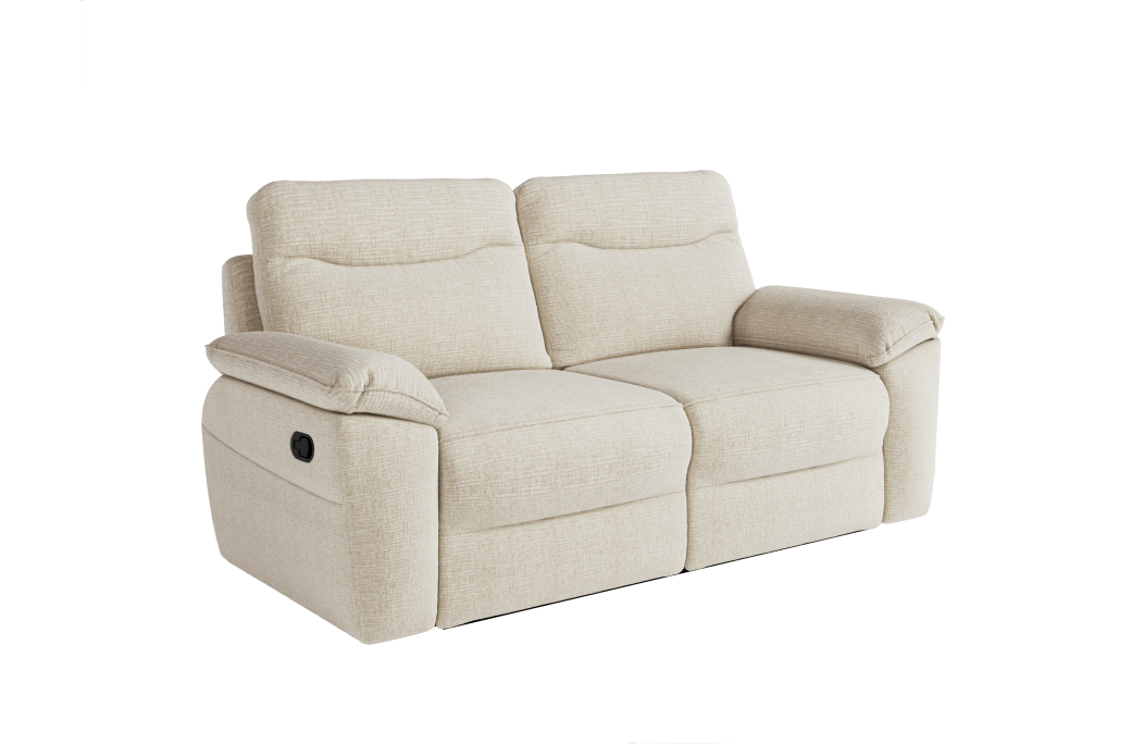 PACK - Canapé de relaxation ROSS manuel 2 et 3 places en tissu texturé 3D