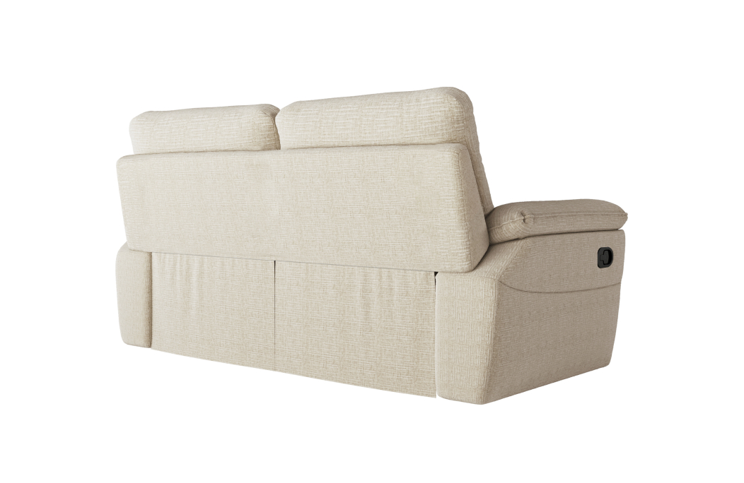 PACK - Canapé de relaxation ROSS manuel 2 et 3 places en tissu texturé 3D