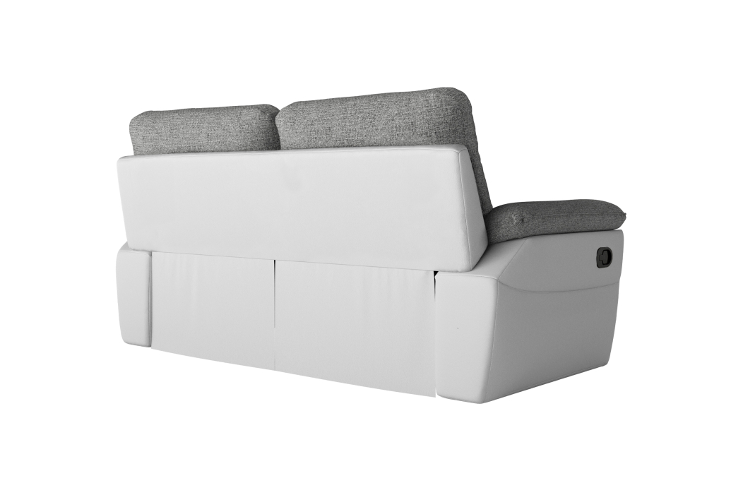 PACK - Canapé de relaxation ROSS manuel 2 et 3 places en tissu et simili