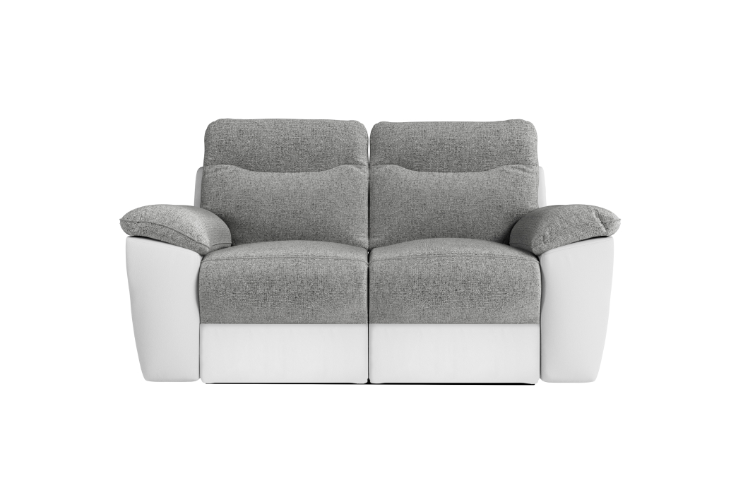PACK - Canapé de relaxation ROSS manuel 2 et 3 places en tissu et simili