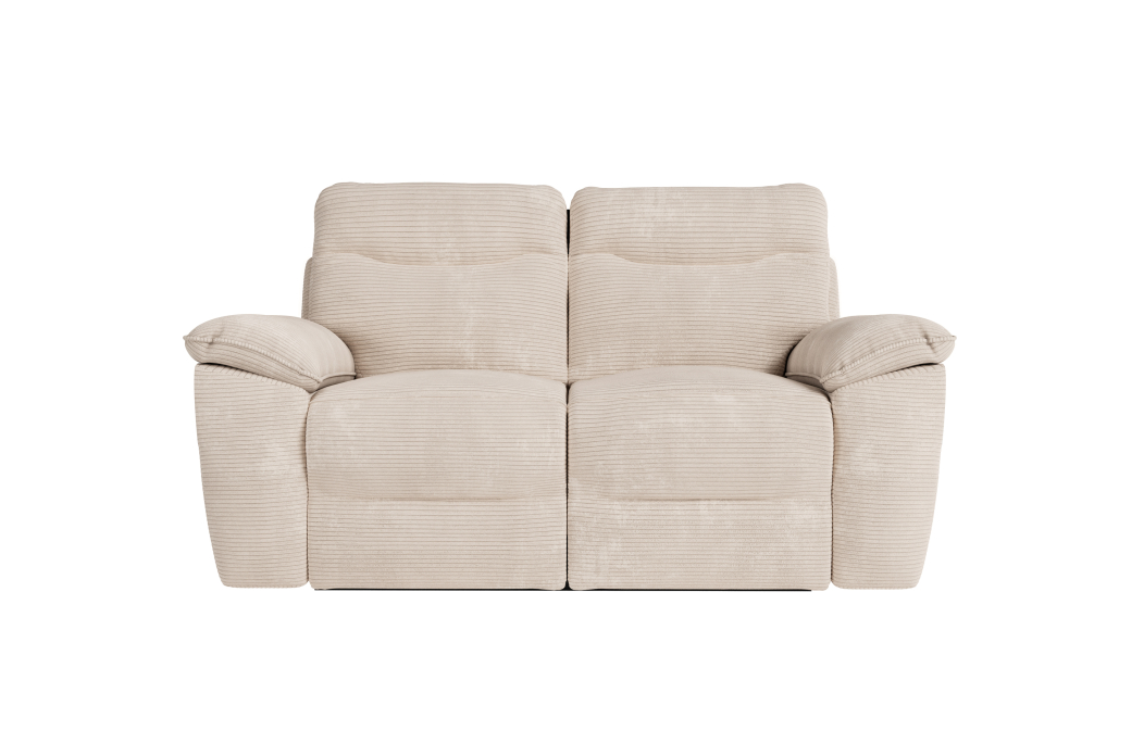 PACK - Canapé de relaxation ROSS manuel 2 places et fauteuil en velours côtelé