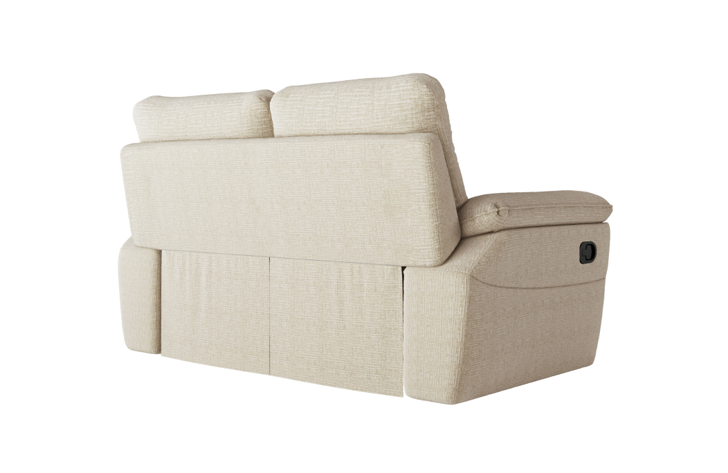 PACK - Canapé de relaxation ROSS manuel 2 places et fauteuil en tissu texturé 3D