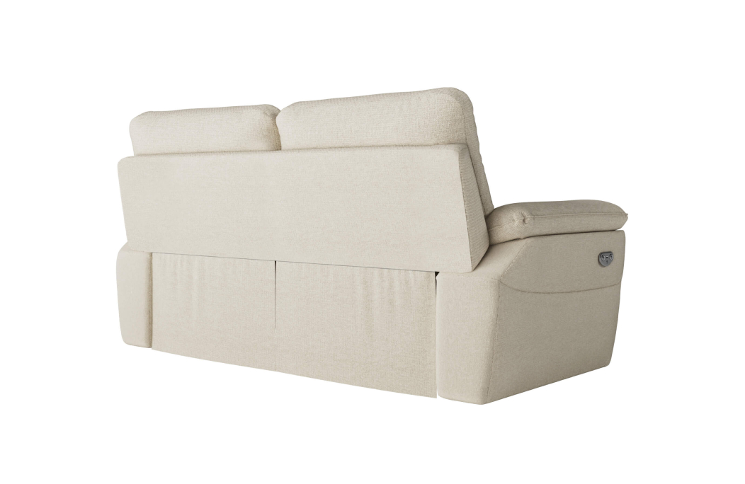 PACK - Canapé de relaxation ROSS électrique 3 places et fauteuil en tissu Easy Clean antitache