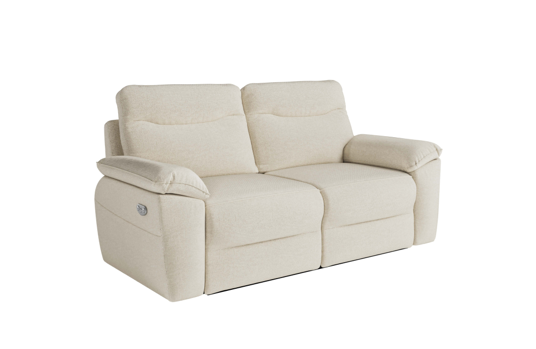 PACK - Canapé de relaxation ROSS électrique 2 et 3 places en tissu Easy Clean antitache