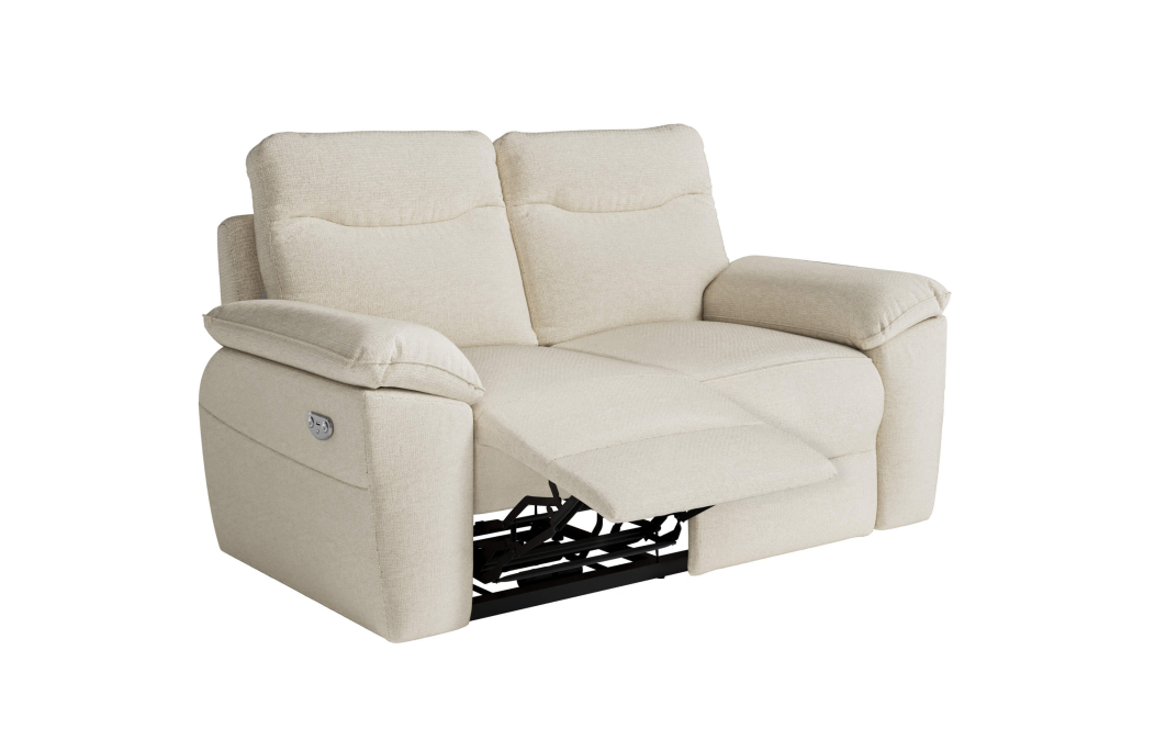 PACK - Canapé de relaxation ROSS électrique 2 et 3 places en tissu Easy Clean antitache