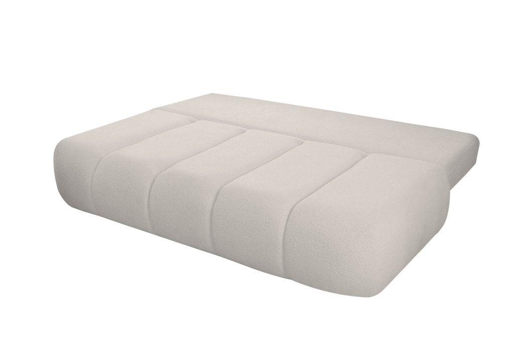 MERRY - Canapé convertible droit 3 places en tissu bouclettes