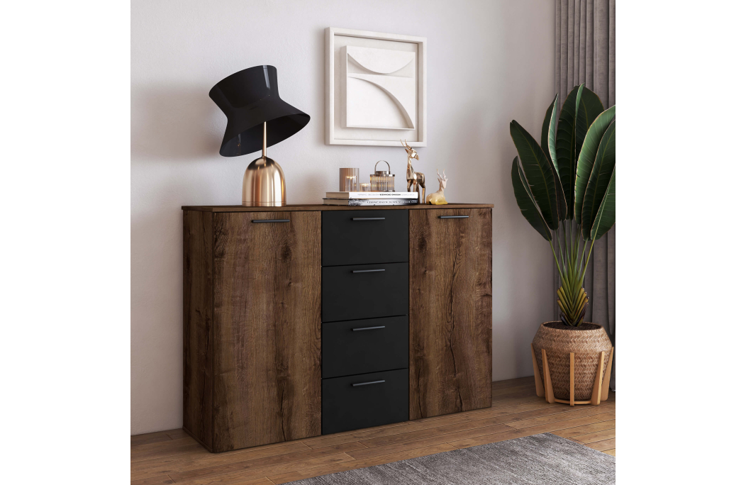 Commode ORION 2 portes et 4 tiroirs