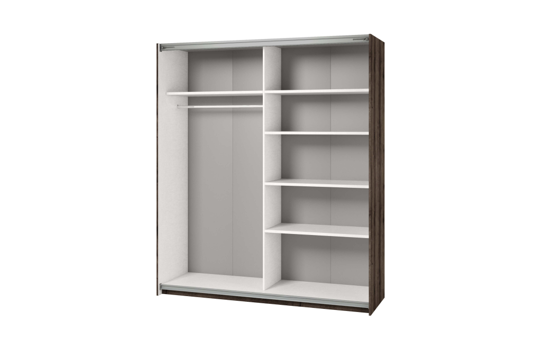 Armoire ORION 2 portes avec miroir 180 cm
