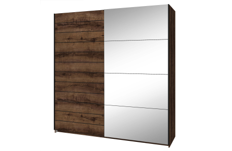 Armoire ORION 2 portes avec miroir 200 cm