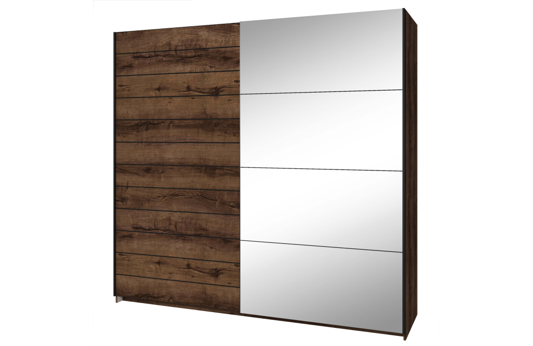 Armoire ORION 2 portes avec miroir 220 cm