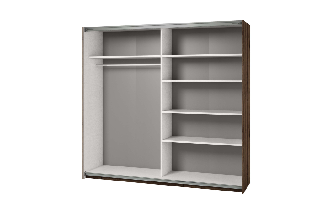 Armoire ORION 2 portes avec miroir 220 cm