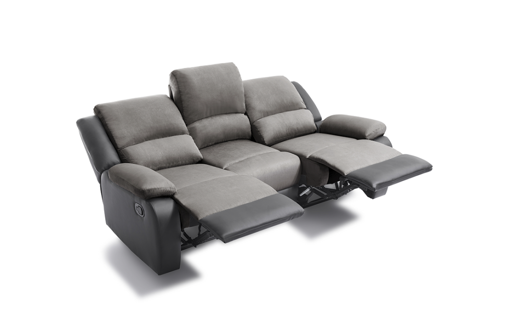 Canapé Relaxation 3 places Microfibre / Simili DETENTE