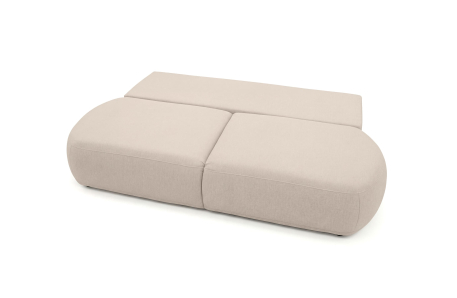 Canapé convertible droit 4 places FABIO en tissu texturé