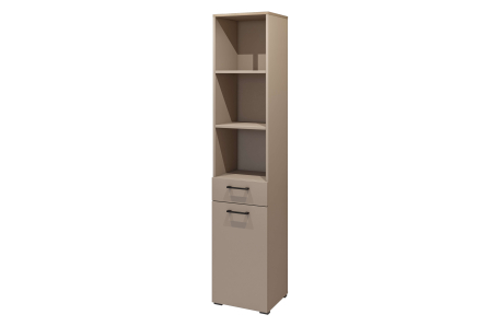 Armoire salle de bain ELISEO 1 porte 1 tiroir en panneaux mélaminés