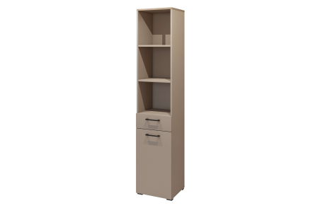 Armoire salle de bain ELISEO 1 porte 1 tiroir en panneaux mélaminés