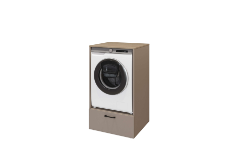 Meuble de buanderie ELISEO 1 niche et 1 tiroir en panneaux mélaminés