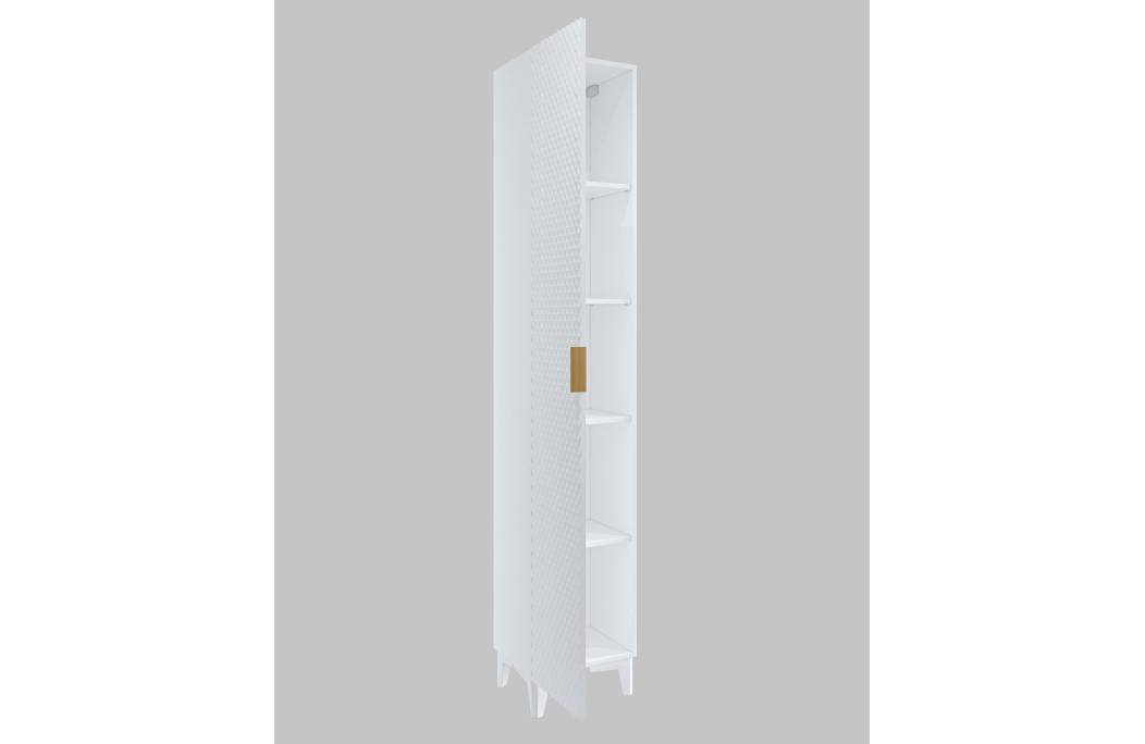 Colonne murale ELYSIA avec 1 porte en panneaux de particules mélaminés