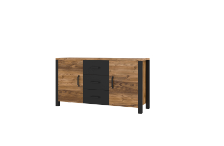 Buffet SOLAN avec 2 portes et 3 tiroirs
