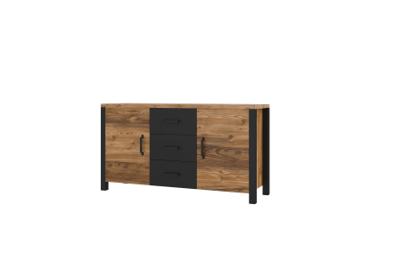Buffet SOLAN avec 2 portes et 3 tiroirs