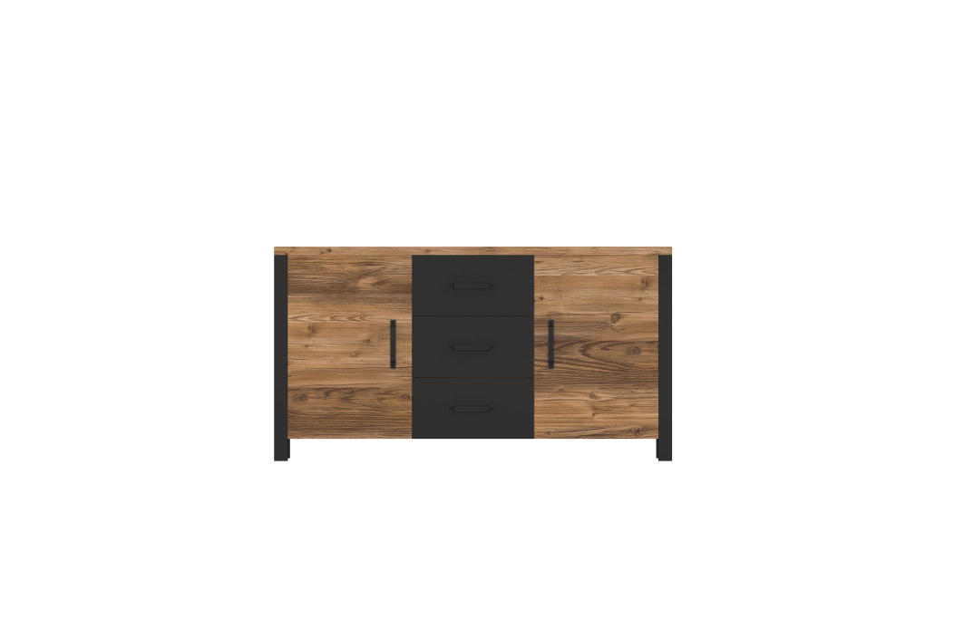 Buffet SOLAN avec 2 portes et 3 tiroirs