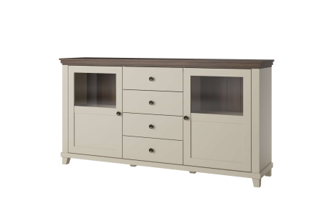 Buffet VOLTERRA avec 2 portes et 4 tiroirs
