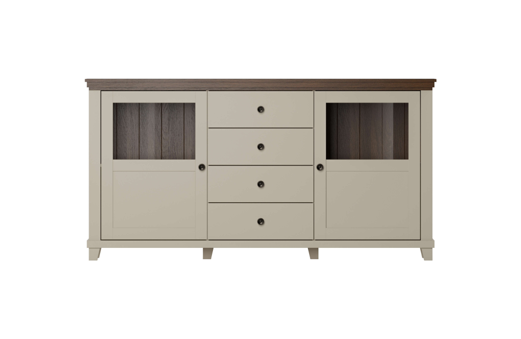 Buffet VOLTERRA avec 2 portes et 4 tiroirs