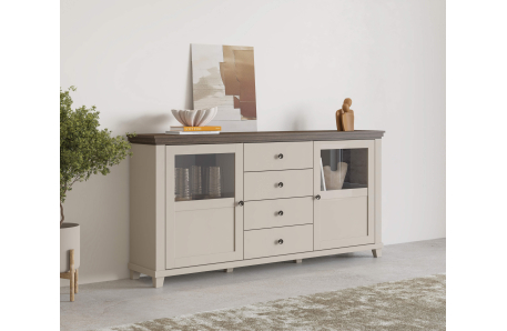 Buffet VOLTERRA avec 2 portes et 4 tiroirs