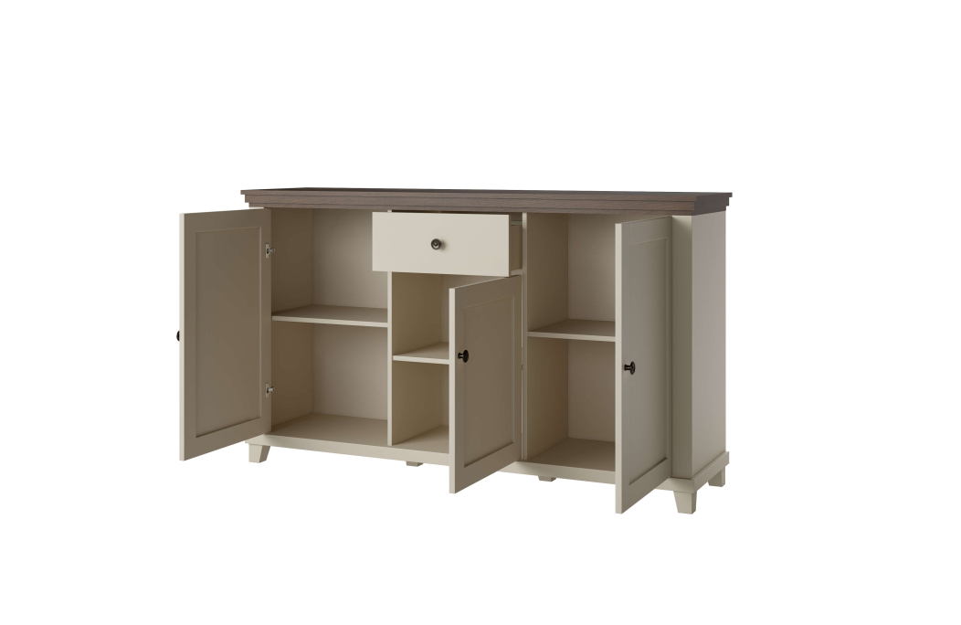 Buffet VOLTERRA avec 3 portes et 1 tiroir