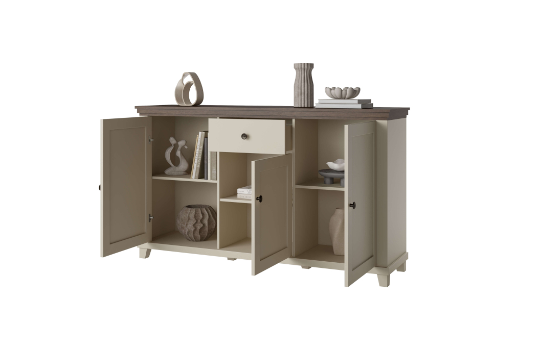 Buffet VOLTERRA avec 3 portes et 1 tiroir