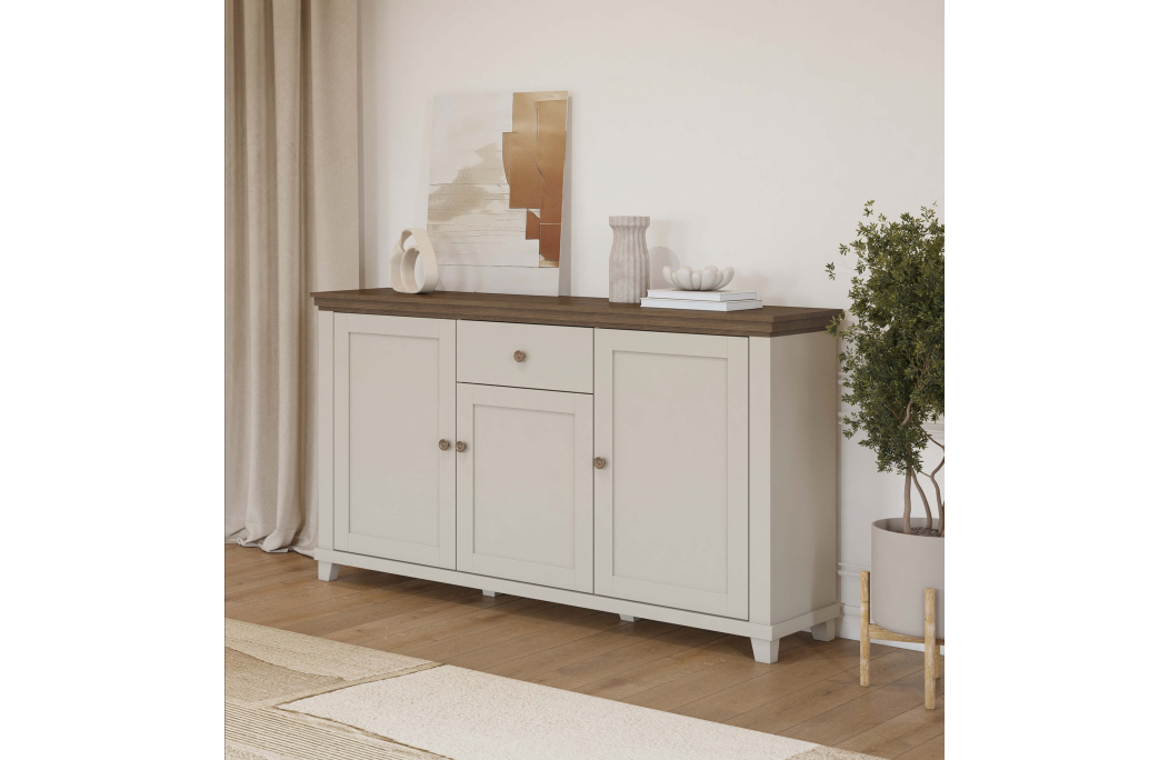 Buffet VOLTERRA avec 3 portes et 1 tiroir