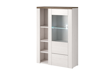 Buffet VOLTIA avec 1 porte vitrée - 100cm