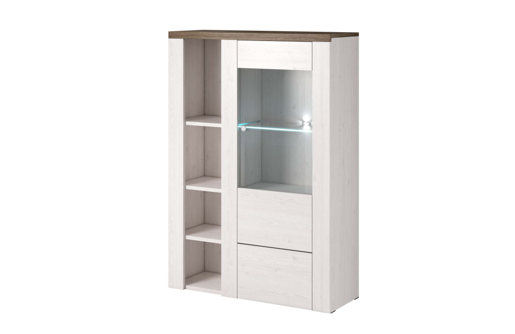 Buffet VOLTIA avec 1 porte vitrée - 100cm