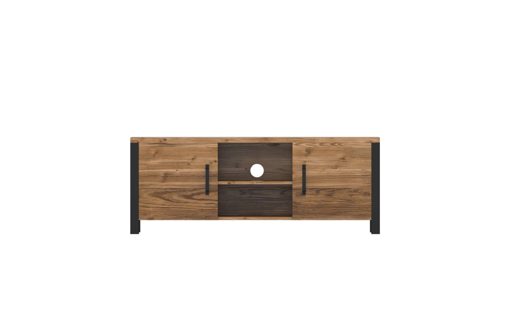 Meuble TV SOLAN avec 2 portes
