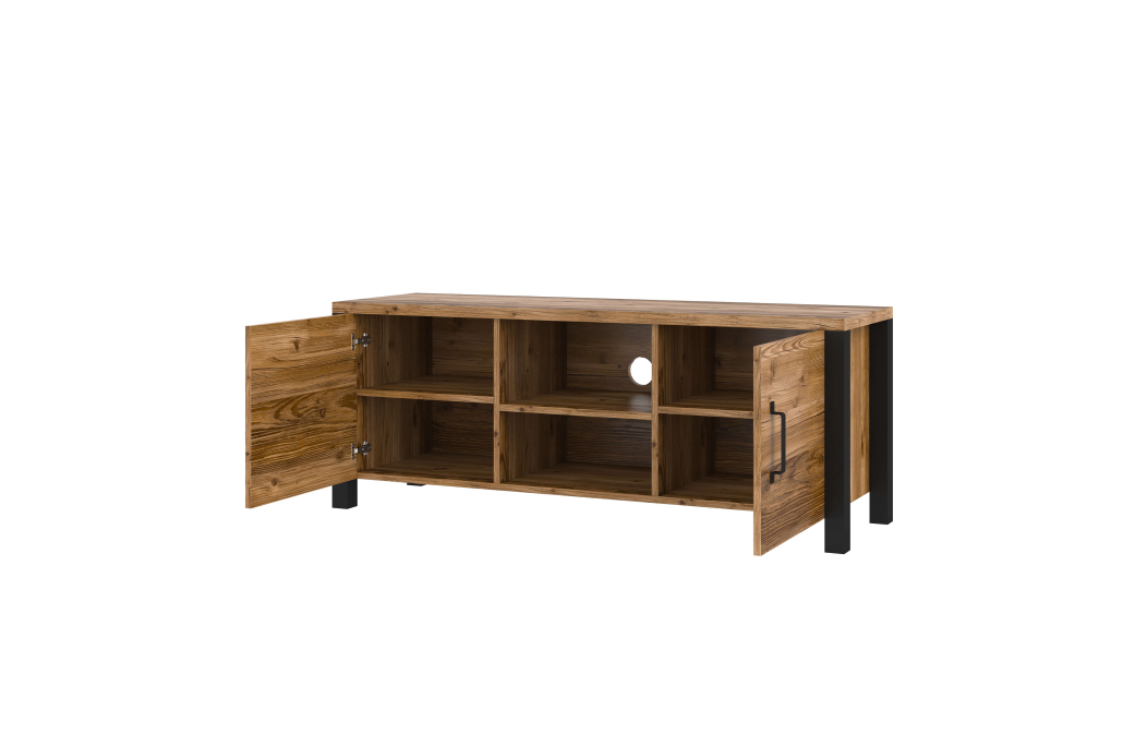Meuble TV SOLAN avec 2 portes