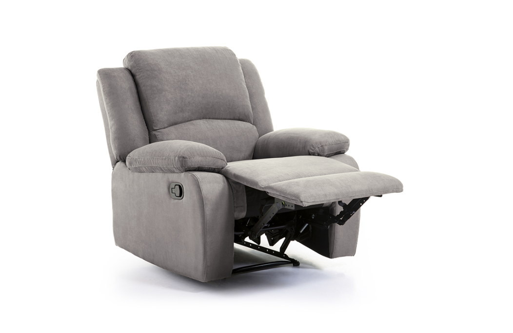 Fauteuil Relaxation 1 place Microfibre Grise DETENTE 