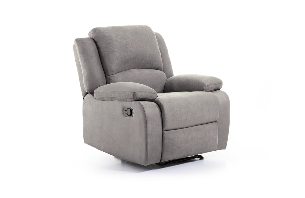 Fauteuil Relaxation 1 place Microfibre Grise DETENTE 