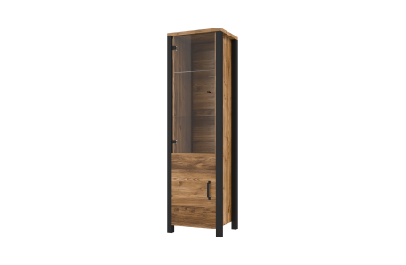 Vitrine SOLAN avec 2 portes dont 1 vitrée