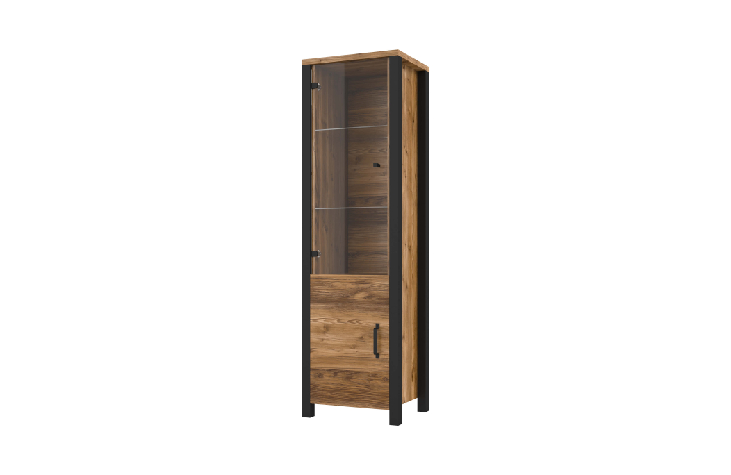 Vitrine SOLAN avec 2 portes dont 1 vitrée