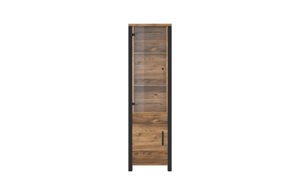 Vitrine SOLAN avec 2 portes dont 1 vitrée