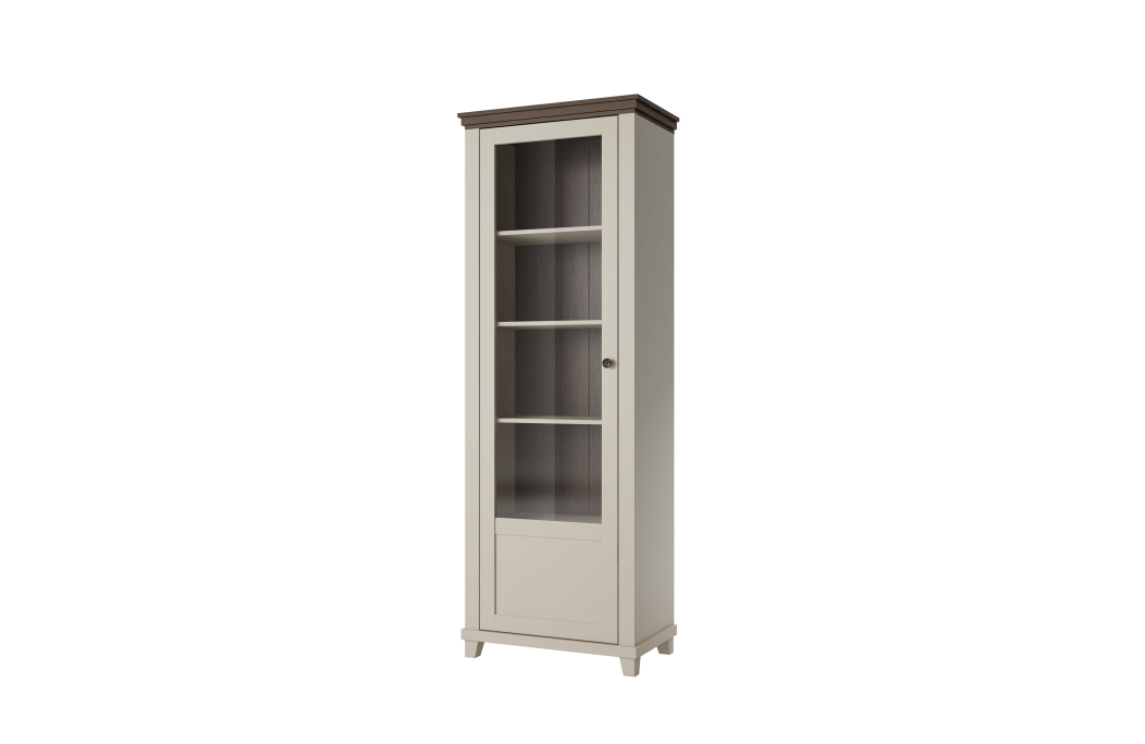 Vitrine VOLTERRA avec 1 porte vitrée ouverture à gauche