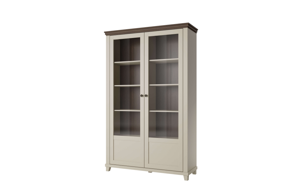 Vitrine VOLTERRA avec 2 portes vitrées
